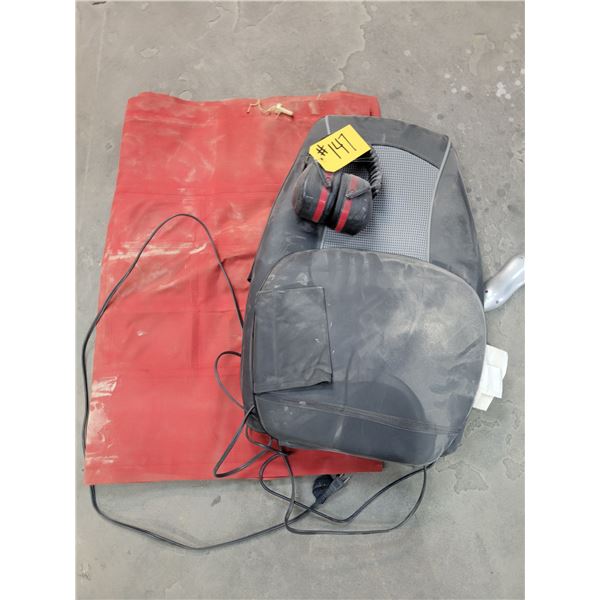 Air mattress, electric heated chair pad, ear phones