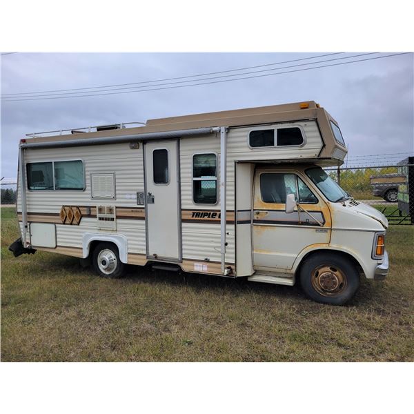 1979 Dodge Triple E Sportsman Motorhome, showing 63,711 miles, needs good cleaning & roof repair, #F