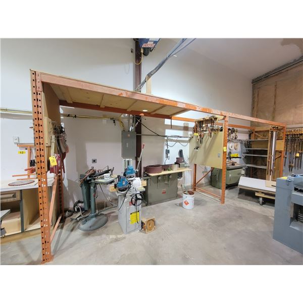 Pallet Racking, 8'high, 42"wide, 12'long, 3 sets of upright, 4 arms