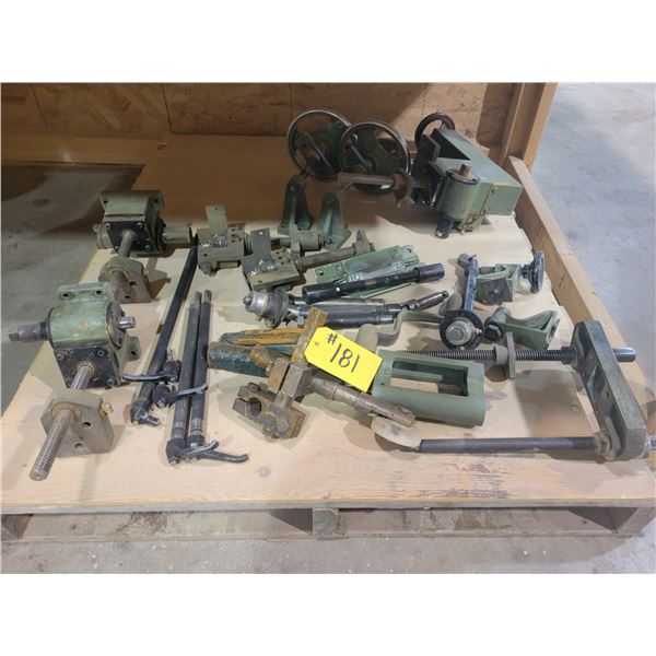assortment of machine parts