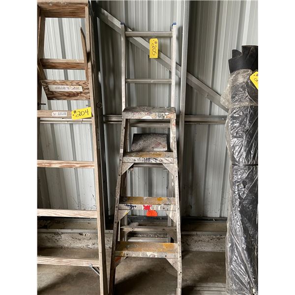 metal step ladder and extension