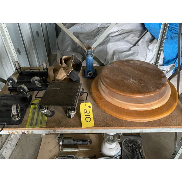 skidoo dollies, lazy susans, tool belt