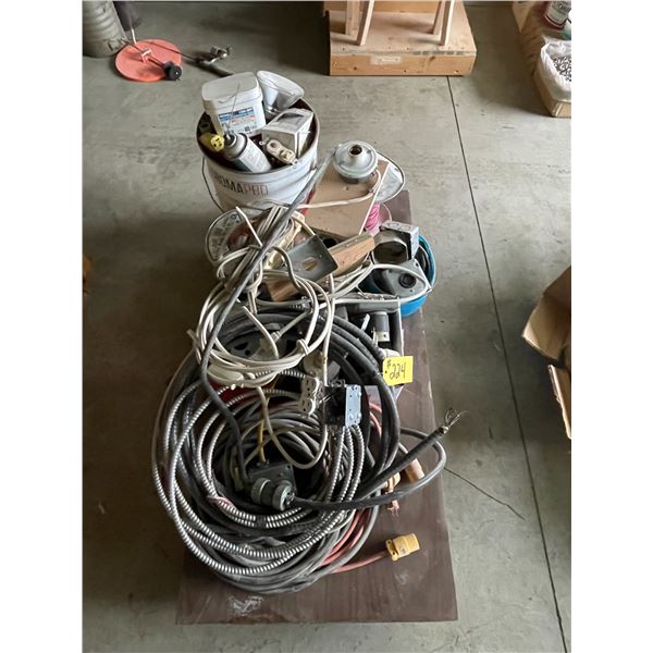 electrical wiring and boxes, misc electrical supplies