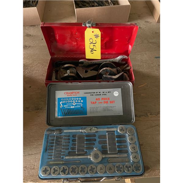 misc wrenches, tap & die set