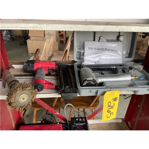 2-18" gauge staplers, die sander