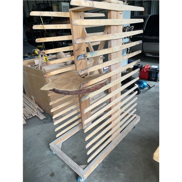 drying rack, wood cookie