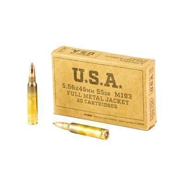 WIN M193 556NATO 55GR FMJ - 160 Rounds