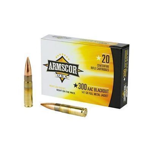 ARMSCOR 300BLK 147GR FMJ - 160 Rounds