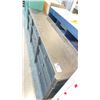 Image 2 : BLACK WOODEN DRESSER WITH 9 DRAWERS (85"W 20"D 26"H)