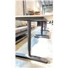 Image 2 : BROWN WOOD PATTERN MANUAL HEIGHT ADJUSTABLE SIT/STAND DESK (63"W 31"D 28.5"H)