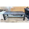 Image 2 : BLACK PLASTIC PANEL WIDTH ADJUSTABLE TABLE (87.5"W 39.5"D 29.5"H)