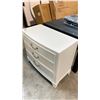 Image 2 : WHITE WOODEN 3 DRAWER KNIGHT STAND (34"W 18"D 30"H)