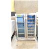 Image 1 : NIPUS BLACK/STAINLESS STEEL  WINE & BEVERAGE COOLER (23.5"W 24"D 34"H)