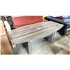Image 2 : GREY WOOD PATTERN BOARDROOM TABLE (72"W 36"D 29.5"H)