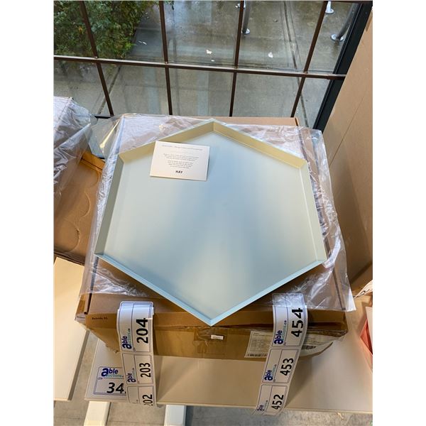 BOX OF 6 HAY GREY KALEIDO XL DESIGN TRAYS