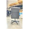 Image 5 : BLACK LEATHER ADJUSTABLE MOBILE OFFICE CHAIR (STYLE 1)