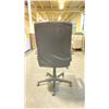 Image 4 : BLACK LEATHER ADJUSTABLE MOBILE OFFICE CHAIR (STYLE 2)