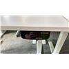 Image 2 : WHITE RISE-PRIMECABLES SIT/STAND ELECTRIC PROGRAMMERS TABLE (48"W 24"D)