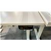 Image 2 : WHITE RISE-PRIMECABLES SIT/STAND ELECTRIC PROGRAMMERS TABLE (48"W 24"D)