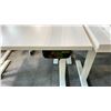 Image 2 : WHITE RISE-PRIMECABLES SIT/STAND ELECTRIC PROGRAMMERS TABLE (48"W 24"D)