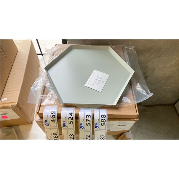 BOX OF 6 HAY GREY KALEIDO XL DESIGN TRAYS