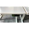 Image 2 : WHITE RISE-PRIMECABLES SIT/STAND ELECTRIC PROGRAMMERS TABLE (48"W 24"D)