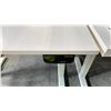 Image 2 : WHITE RISE-PRIMECABLES SIT/STAND ELECTRIC PROGRAMMERS TABLE (48"W 24"D)