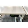 Image 2 : WHITE RISE-PRIMECABLES SIT/STAND ELECTRIC PROGRAMMERS TABLE (48"W 24"D)