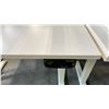 Image 2 : WHITE RISE-PRIMECABLES SIT/STAND ELECTRIC PROGRAMMERS TABLE (48"W 24"D)