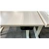 Image 2 : WHITE RISE-PRIMECABLES SIT/STAND ELECTRIC PROGRAMMERS TABLE (48"W 24"D)