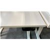 Image 2 : WHITE RISE-PRIMECABLES SIT/STAND ELECTRIC PROGRAMMERS TABLE (48"W 24"D)