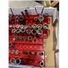 Image 2 : TRAY OF DEEP SOCKETS AND METAL SOCKET ORAGNIZERS