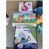 Image 2 : ICEBERG HOME WITH ANIMALS, RABBIT, UNICORN, DINOSAUR AND ASSORTED JUNGLE STUFFED ANIMAL TOYS