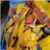 Image 3 : TRAY OF ASSORTED FALL ARREST SAFETY GEAR AND BELTS, LANYARDS ETC
