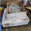 Image 1 : BOX OF NEW TRAILER ADAPTERS, BOX OF NEW 4 INCH WALL BASE MOLDING 120F ROLL