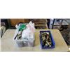 Image 1 : 2 TOTES OF ELECTRICAL AND SWITCHES