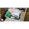 Image 2 : 2 TOTES OF ELECTRICAL AND SWITCHES