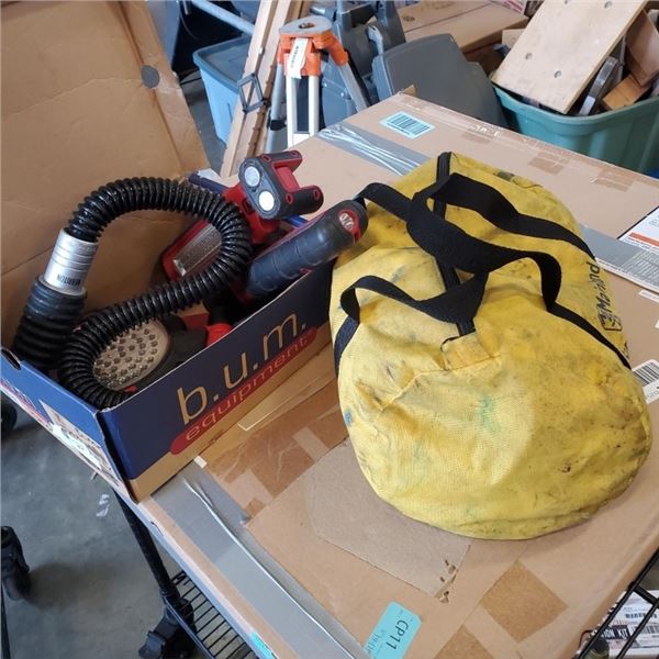 BOX OF LIGHTS AND ROADSIDE SAFETY KIT