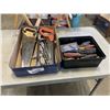 Image 1 : ASSORTED SHOP TOOLS, SAWS, BIT DRIVERS, AND CASE OF SCREWDRIVERS ETC