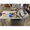 Image 1 : ASSORTED CAR PARTS AND LIGHTS, INCLUDING STAINLESS STEEL ROCKER PANELS FOR CHEVY STEPSIDE, NEW BELT 