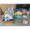 Image 1 : ICEBERG HOME WITH ANIMALS, RABBIT, UNICORN, DINOSAUR AND ASSORTED JUNGLE STUFFED ANIMAL TOYS