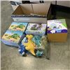 Image 1 : ASSORTED PREXTEX TOYS: ICEBERG HOME, 4 PACK PLUSH DINOS AND 3 TURTLE FAMILYS