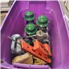 Image 3 : TOTE OF TOOLS AND LANTERNS