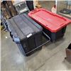 Image 1 : STANLEY ROLLING JOB BOX, AND ROLLING TOTE, CRACKED LID