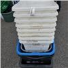 Image 2 : LOT OF PLASTIC TOTES AND BINS
