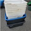 Image 3 : LOT OF PLASTIC TOTES AND BINS