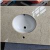 Image 2 : MARBLE COUNTER WITH SINK 38" X 22.5"