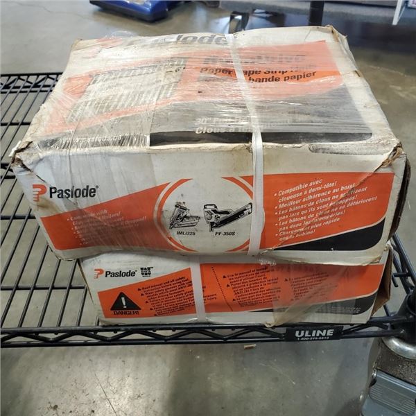 TWO BOXES OF PASLODE STRIP NAILS, 2" X .113