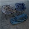 Image 1 : 2 MAC SPORTS FOLDING TUB CHAIRS  WITH CARRY BAGS