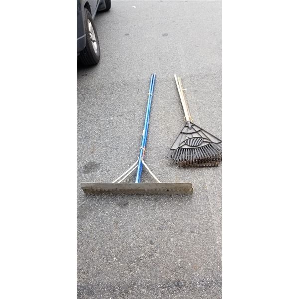 TWO BUNDLES OF RAKES